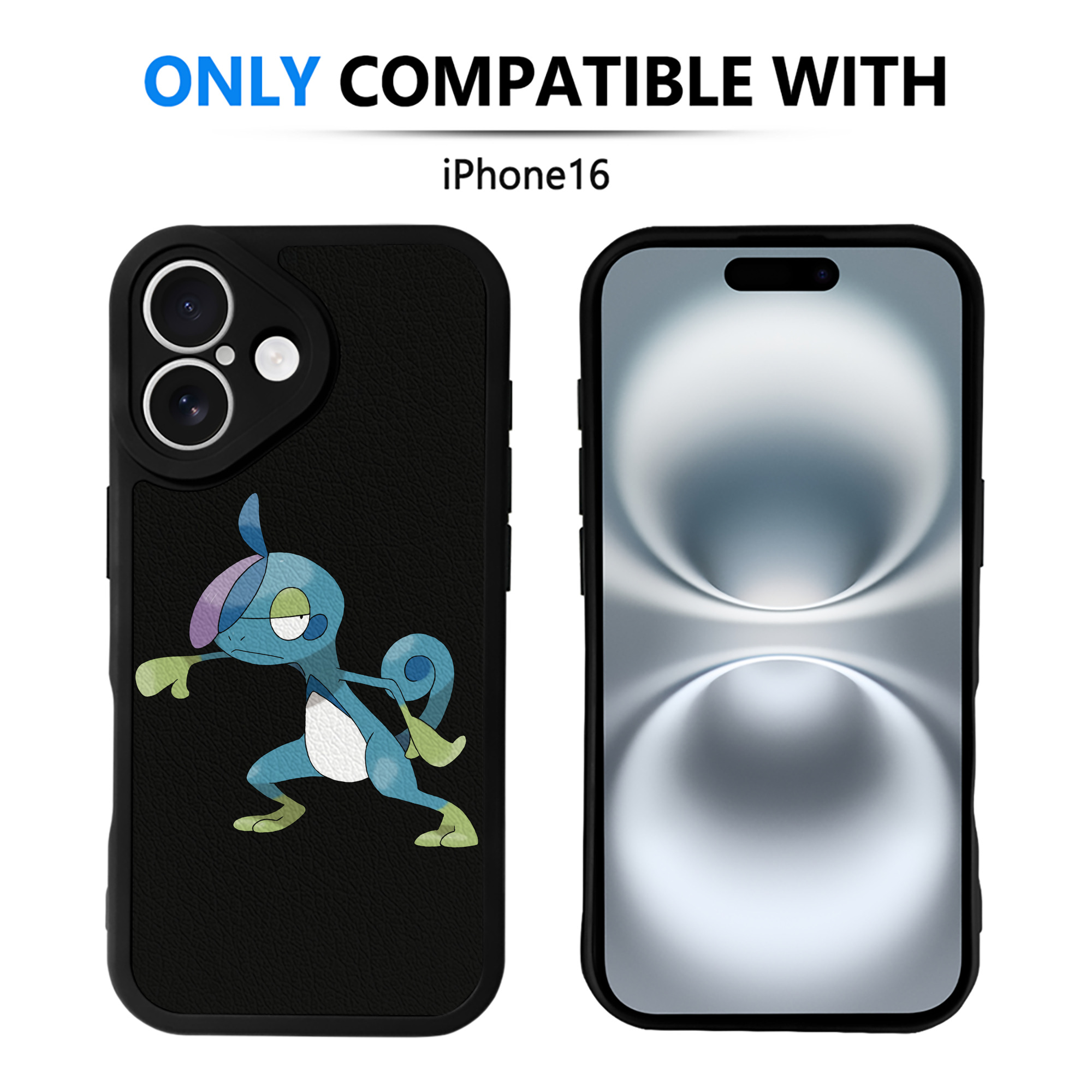 （画像用） ポケットモンスター Pokémon 【iPhone 16シリーズ対応】シリコンスマホケース（レザー調） 材質：シリコン